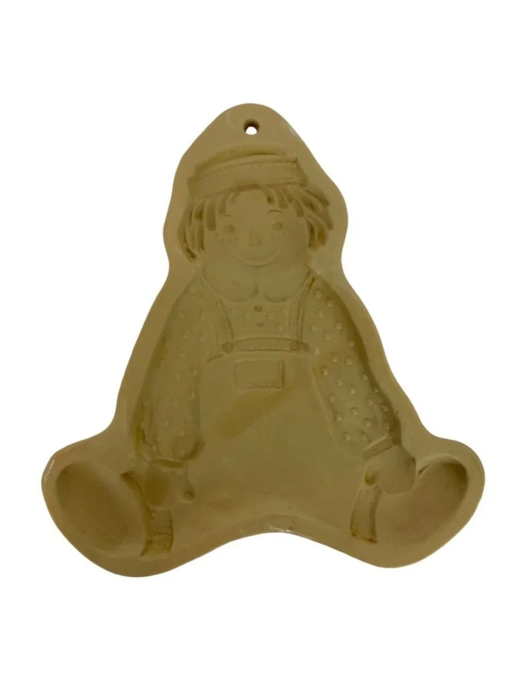 Brown Bag Cookie Art Raggedy Ann & Andy Stoneware Molds 1985 1986